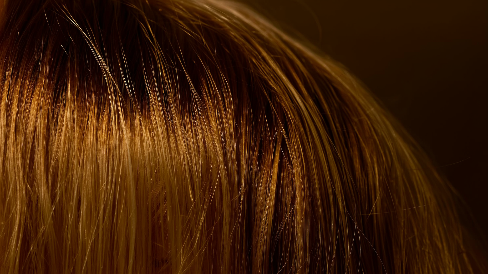 Close-up van net geknipte haarlokken